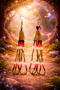 Golden Heart Spirit Earrings