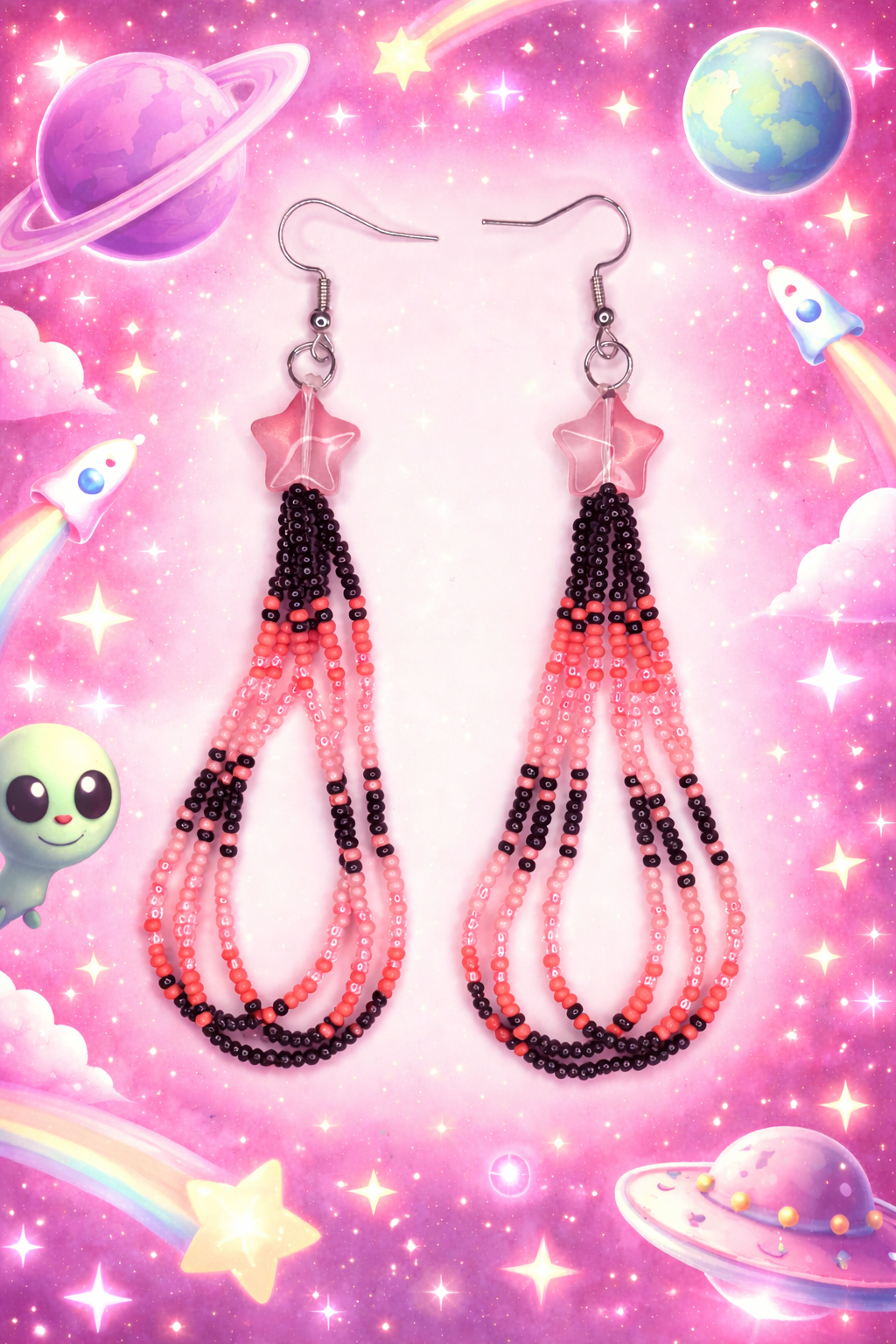 Handmade Indigenous Beaded Earrings