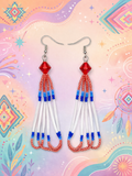 Sunrise Dream Beaded Fringe Earrings